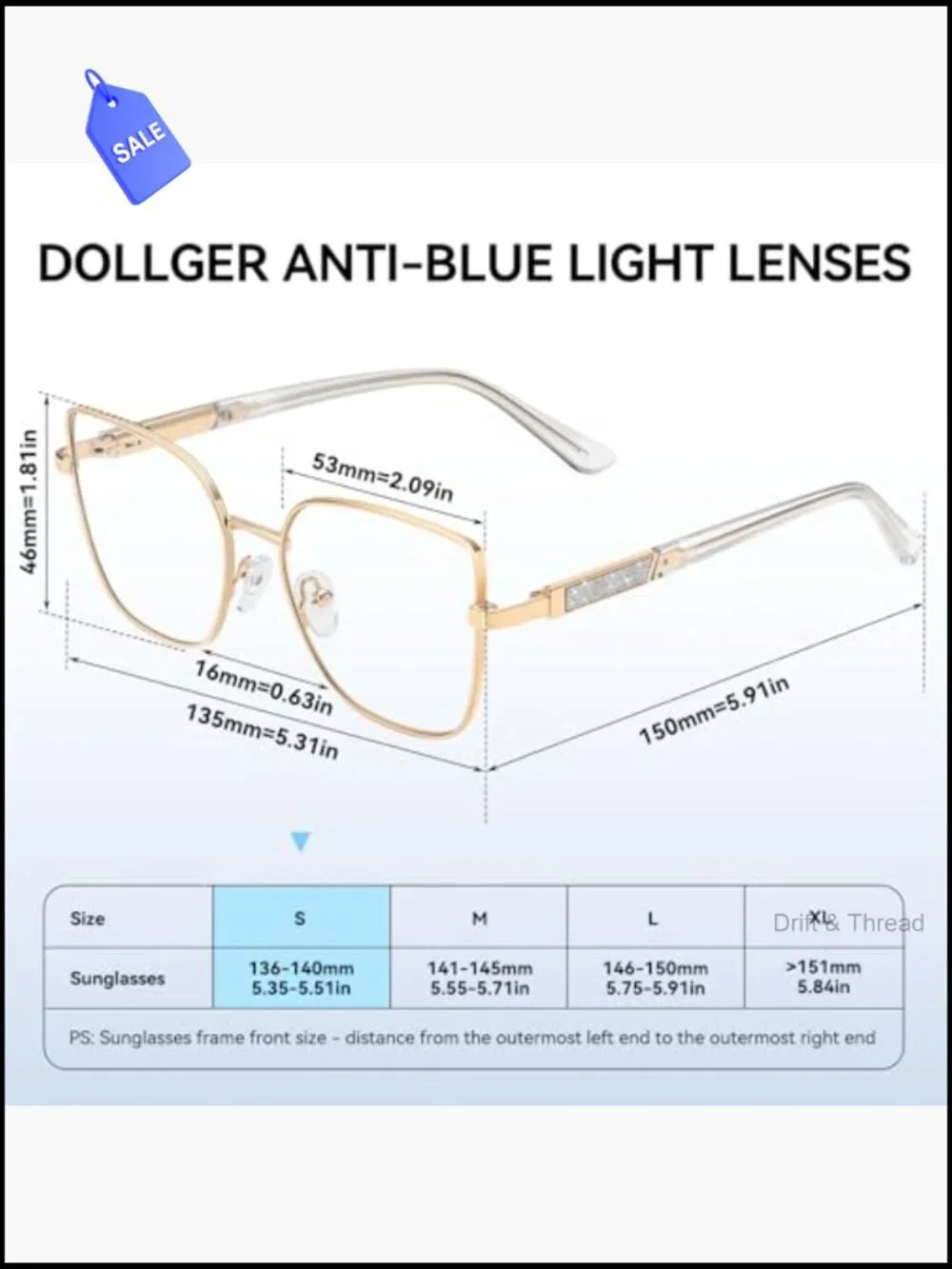 Trendy Oversized Cat Eye Blue Light Blocking Glasses for Women